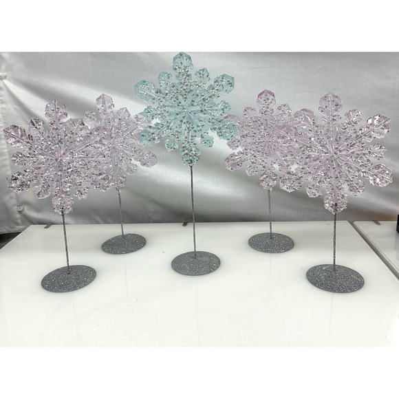 Other - Decorative snowflakes with plastic and rhinestones party,Christmas NY Set of 5